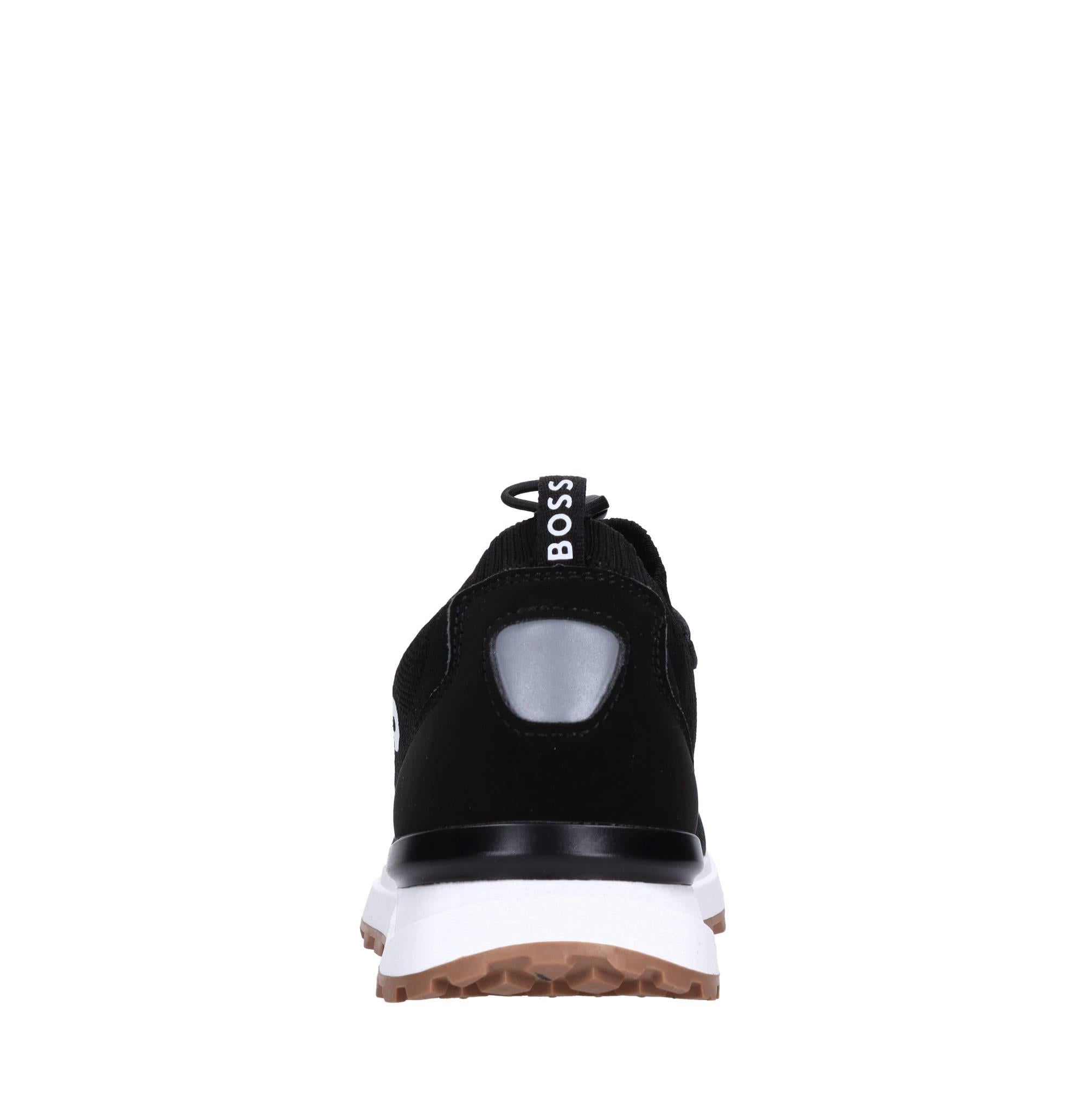 Sneakers in ecocamoscio e tessuto 