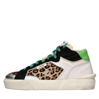 Sneakers in pelle e cavallino 