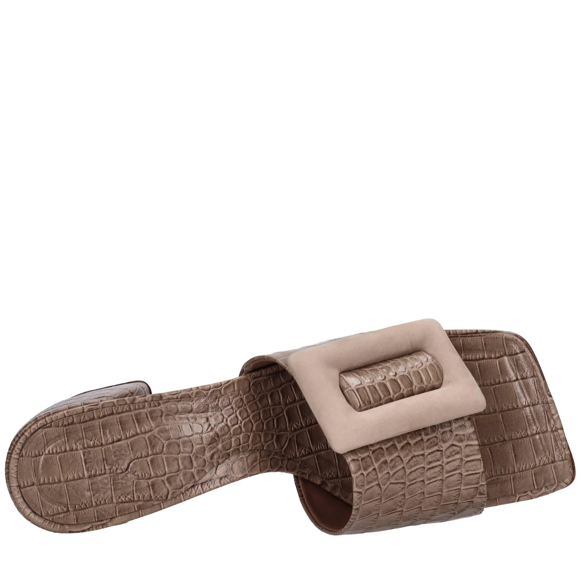 Mules in pelle 