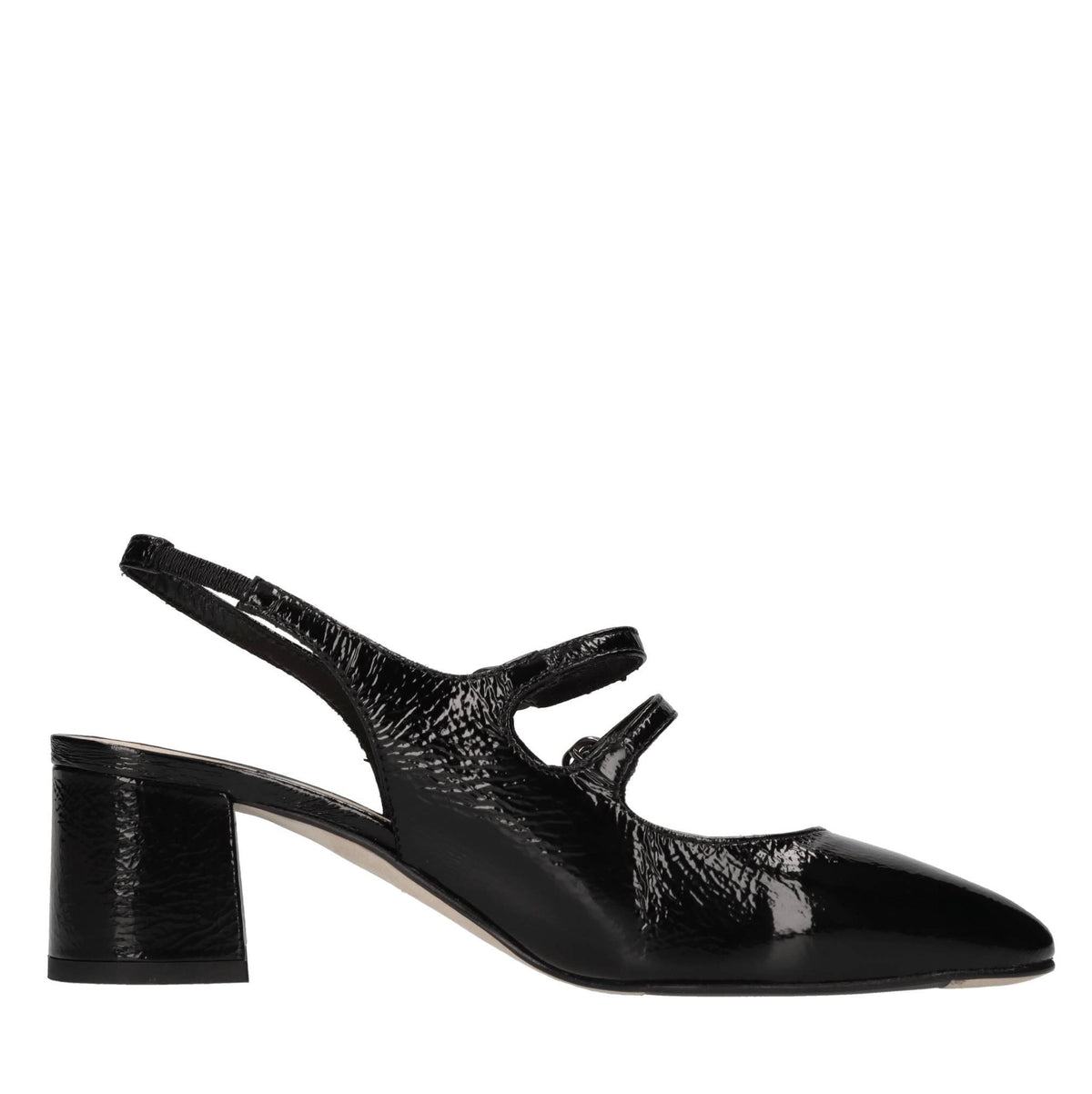 Décolleté slingback in pelle 
