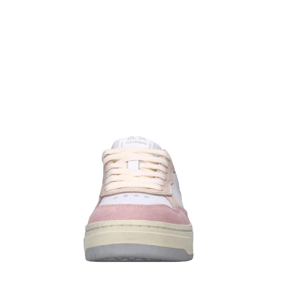 Sneakers in glitter e pelle 