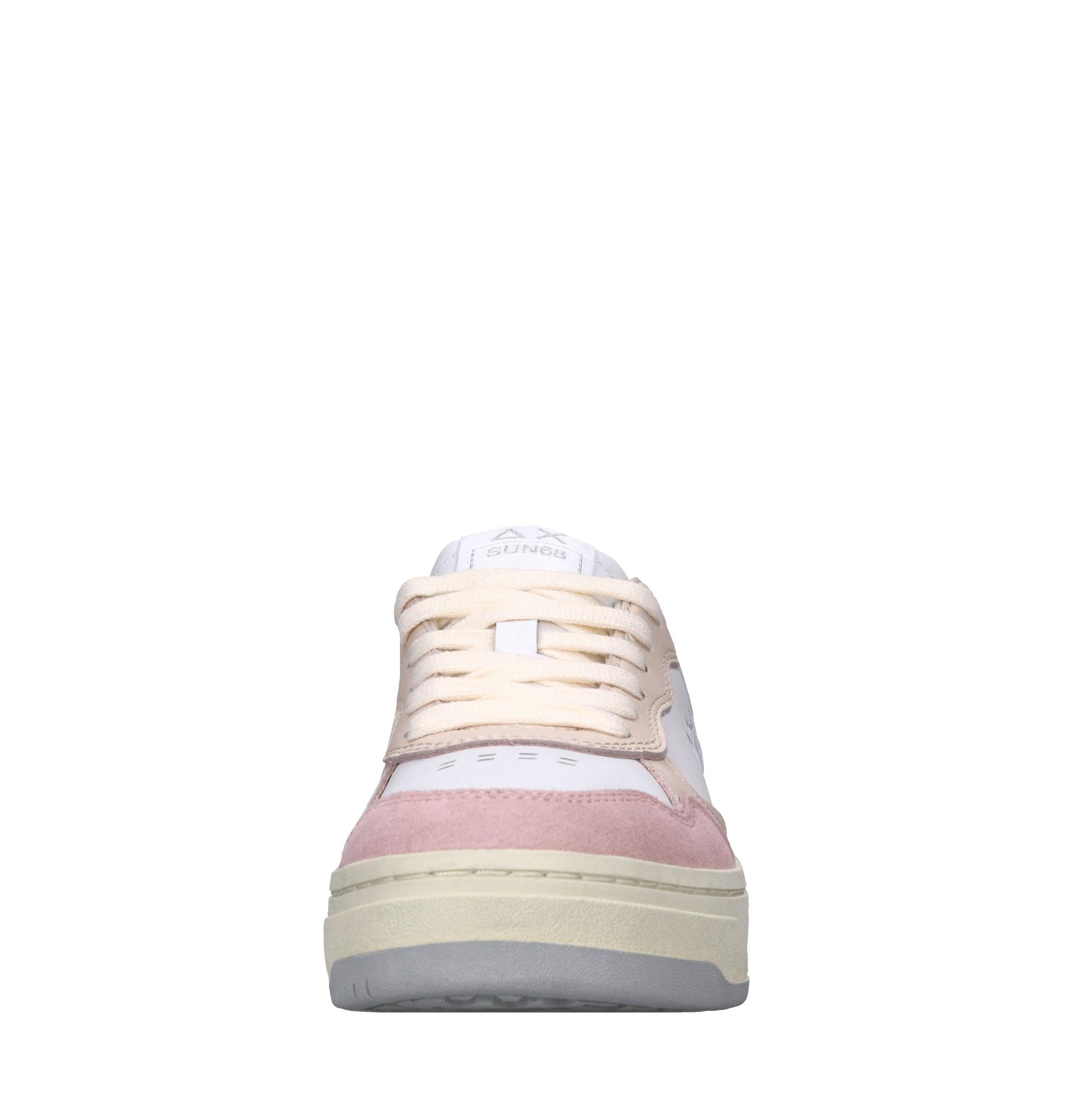 Sneakers in glitter e pelle 