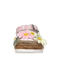 Sandali in ecopelle e glitter 