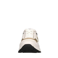 Sneakers in ecopelle e tessuto 
