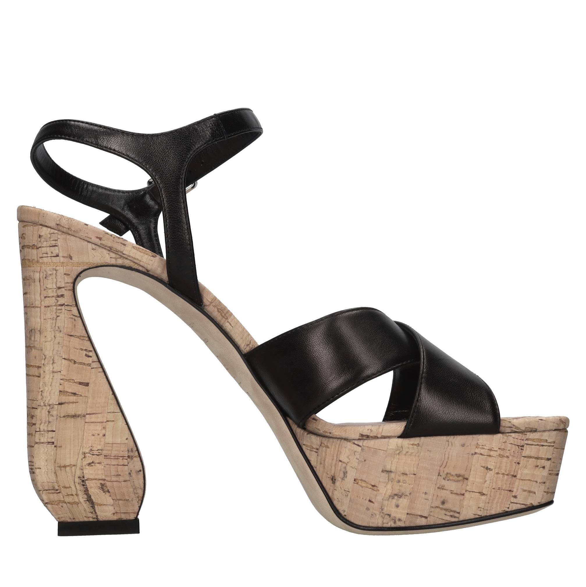 Sandali in pelle e sughero 