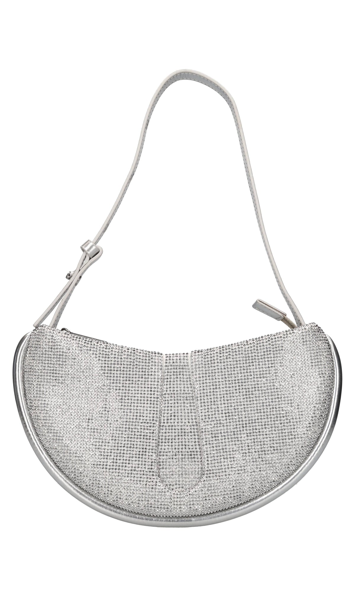 Borsa Ebe in ecopelle,tessuto e strass 