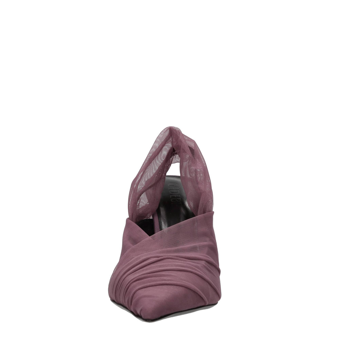 Décolleté slingback in tulle 