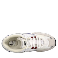 Sneakers in pelle e tessuto 