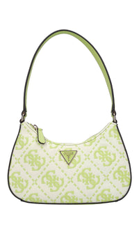 Borsa in ecopelle e tessuto 