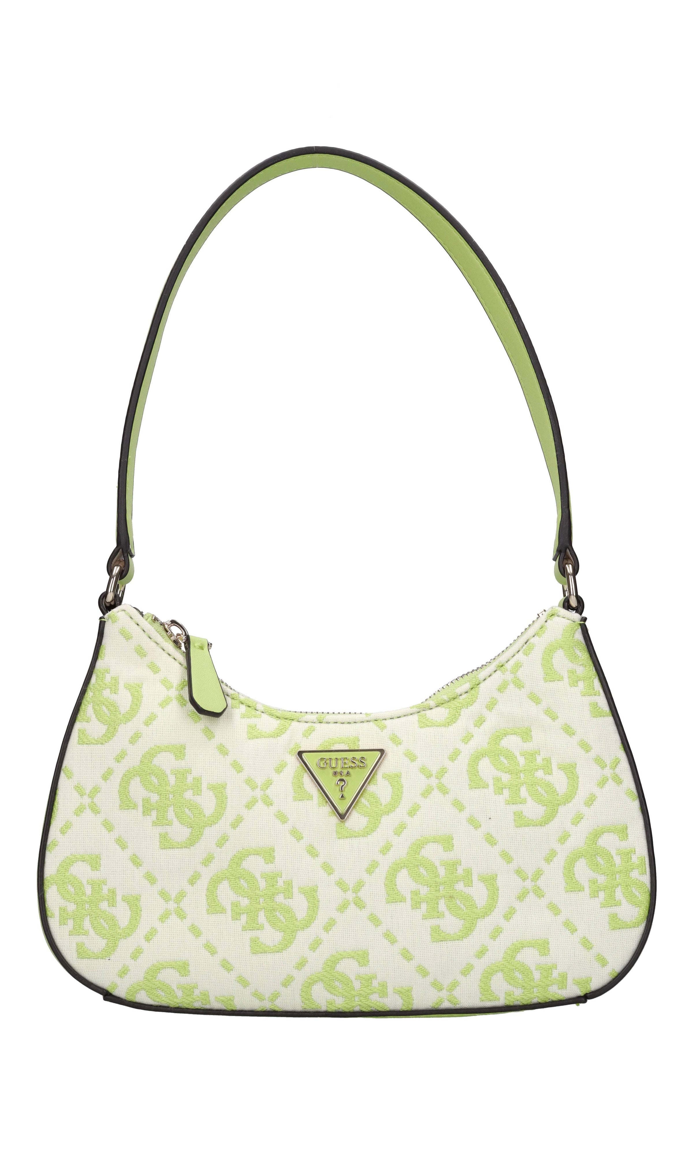 Borsa in ecopelle e tessuto 