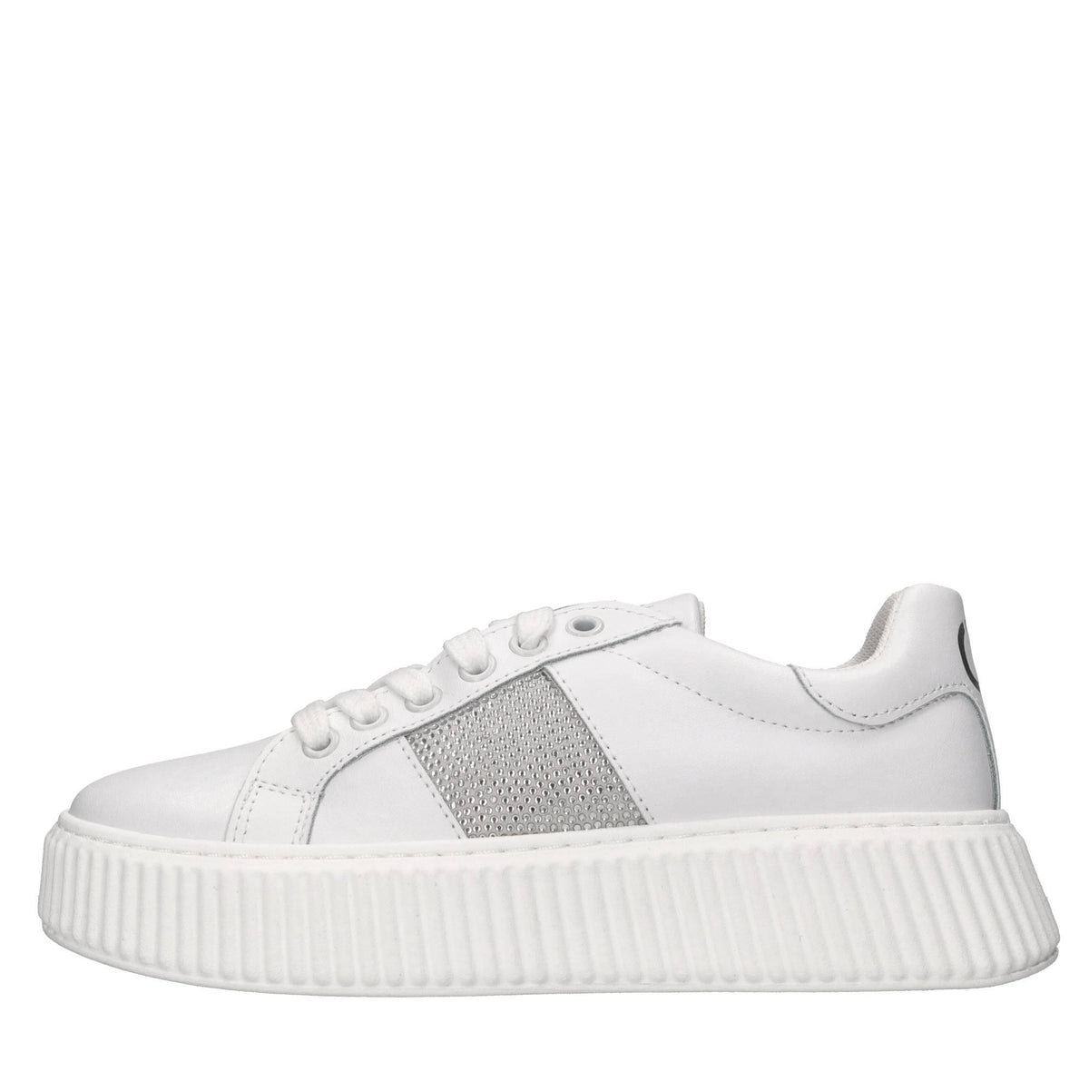 Sneakers in pelle e strass 