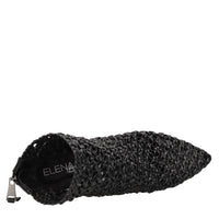 Tonchetti in pelle intrecciata 