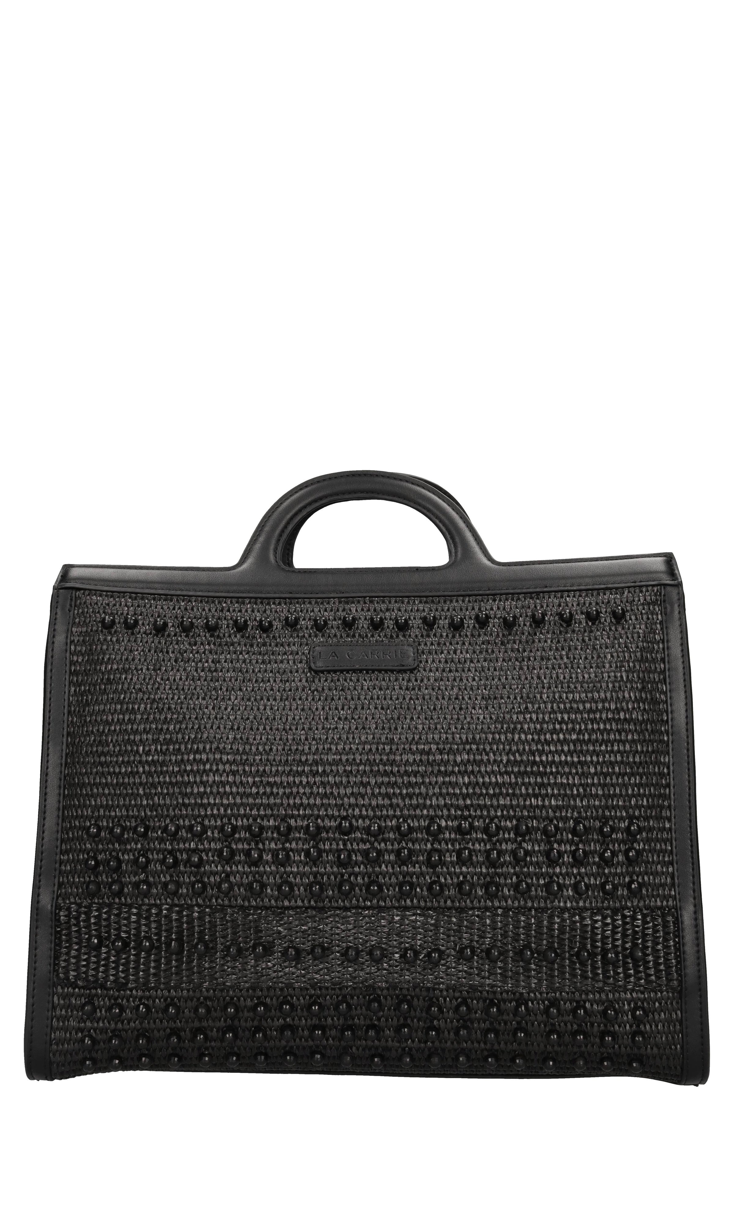 Borsa Malibu in ecopelle e rafia 
