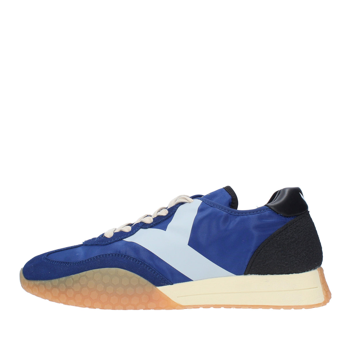 Sneakers in camoscio tessuto e gomma 