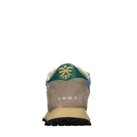 Sneakers in tessuto e camoscio 