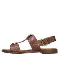Sandali flat in pelle 