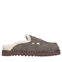 Mules in pelle scamosciata 