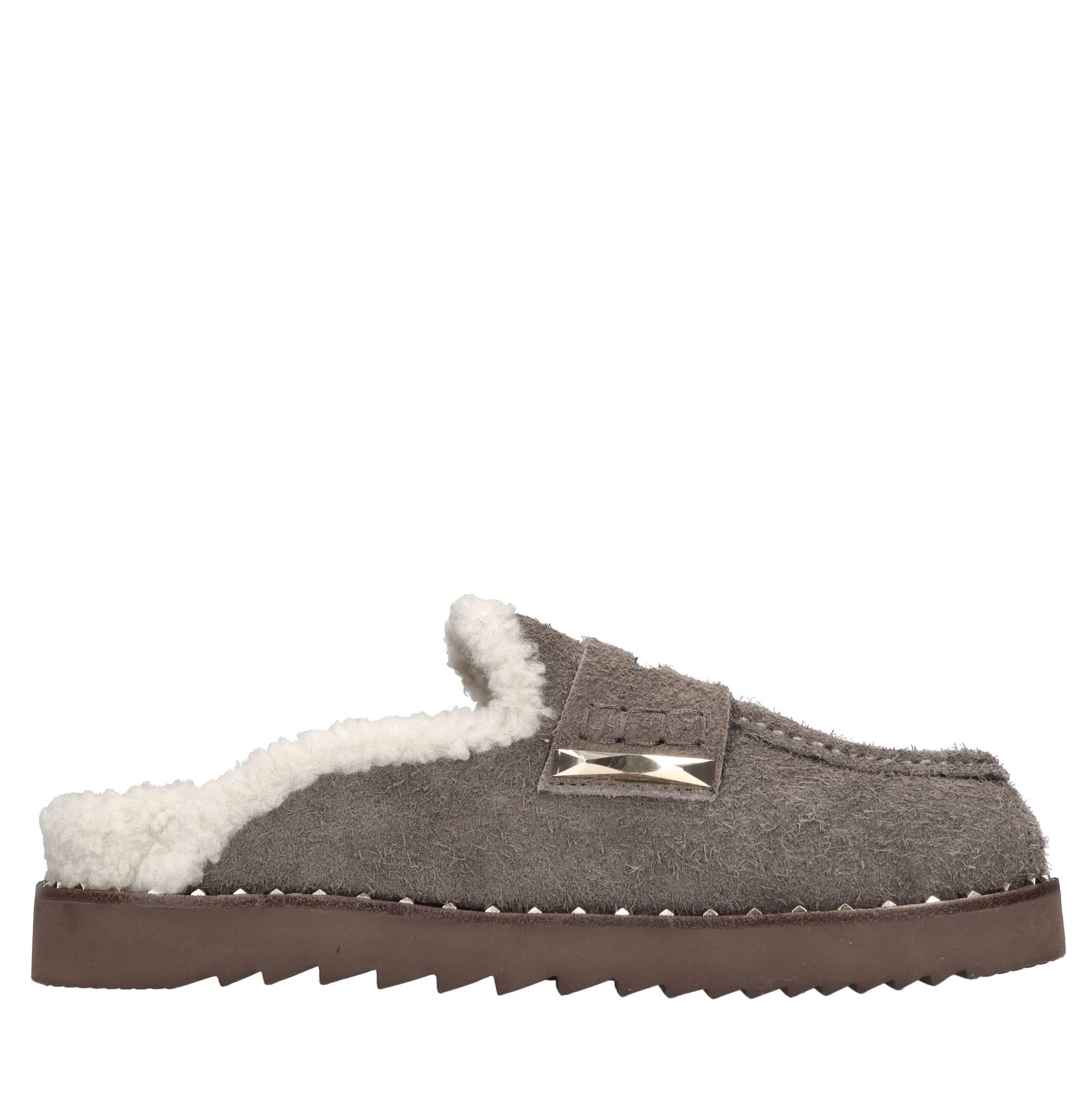 Mules in pelle scamosciata 