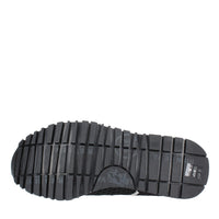 Sneakers in camoscio e tessuto 