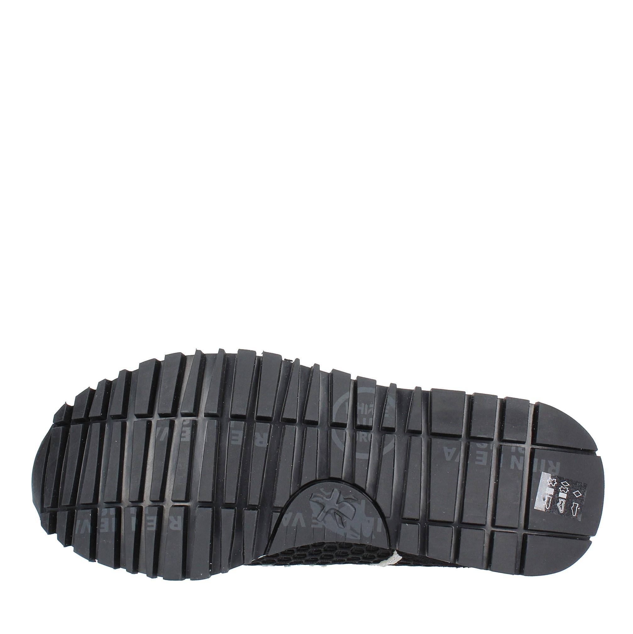 Sneakers in camoscio e tessuto 