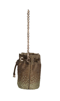 Borsa Night Edition in raso e strass 