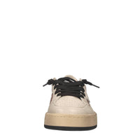 Sneakers in pelle e glitter 