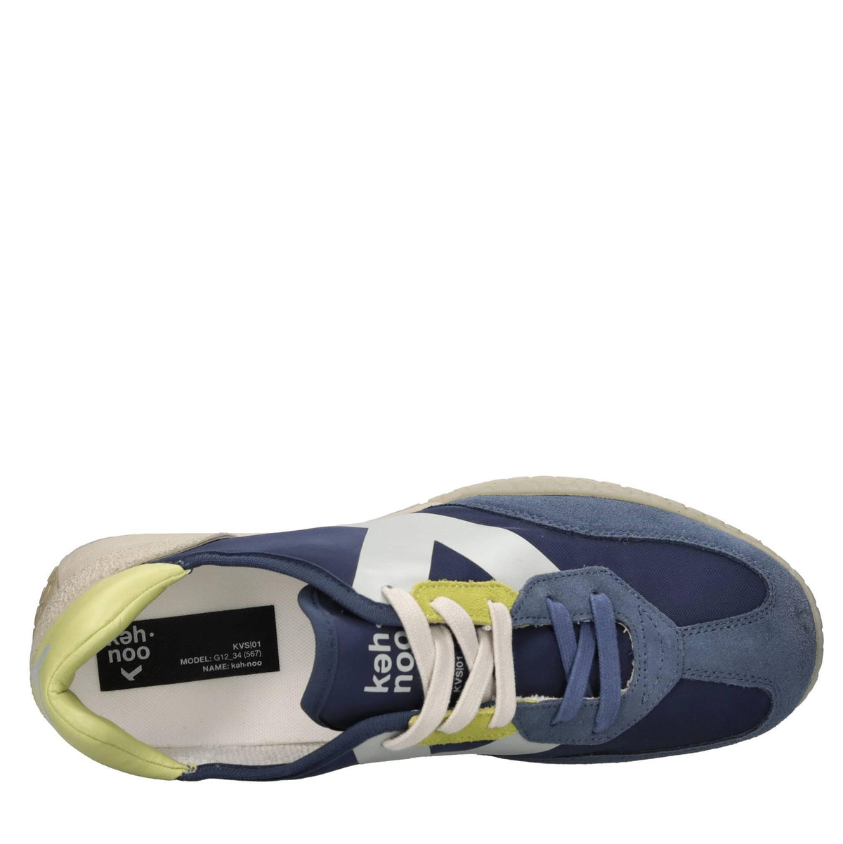 Sneakers in camoscio ecopelle e tessuto 