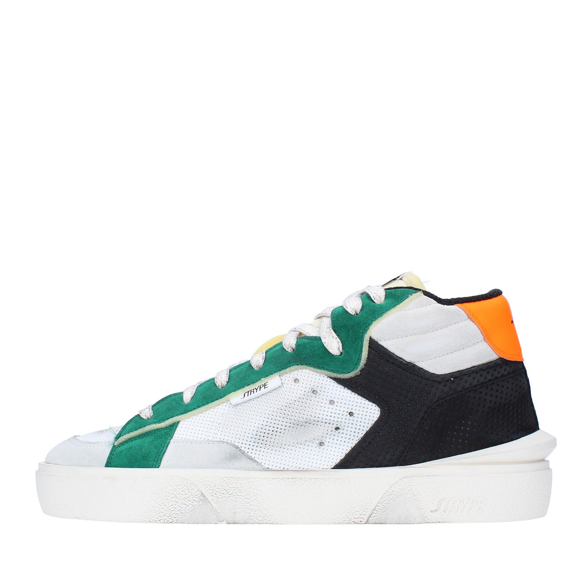 Sneakers in camoscio pelle e tessuto 