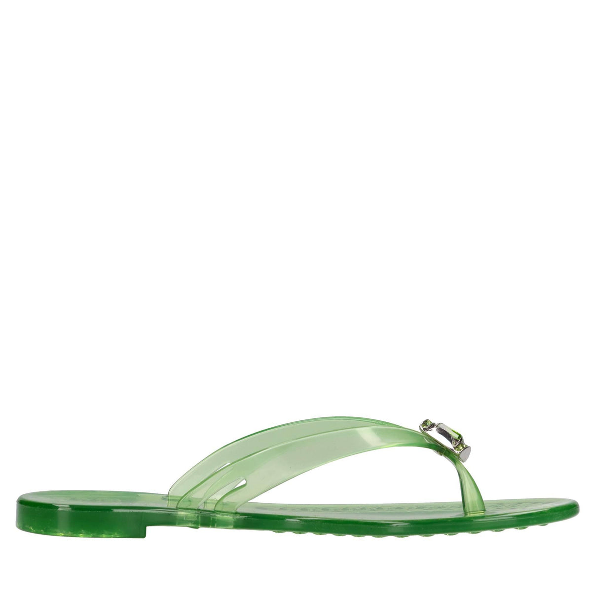 Sandali flat Jelly in PVC e Swarovski 