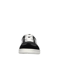 Sneakers in pelle e tessuto 