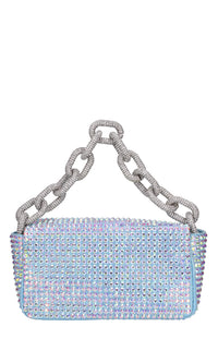 Borsa mini My Dream in raso e strass 