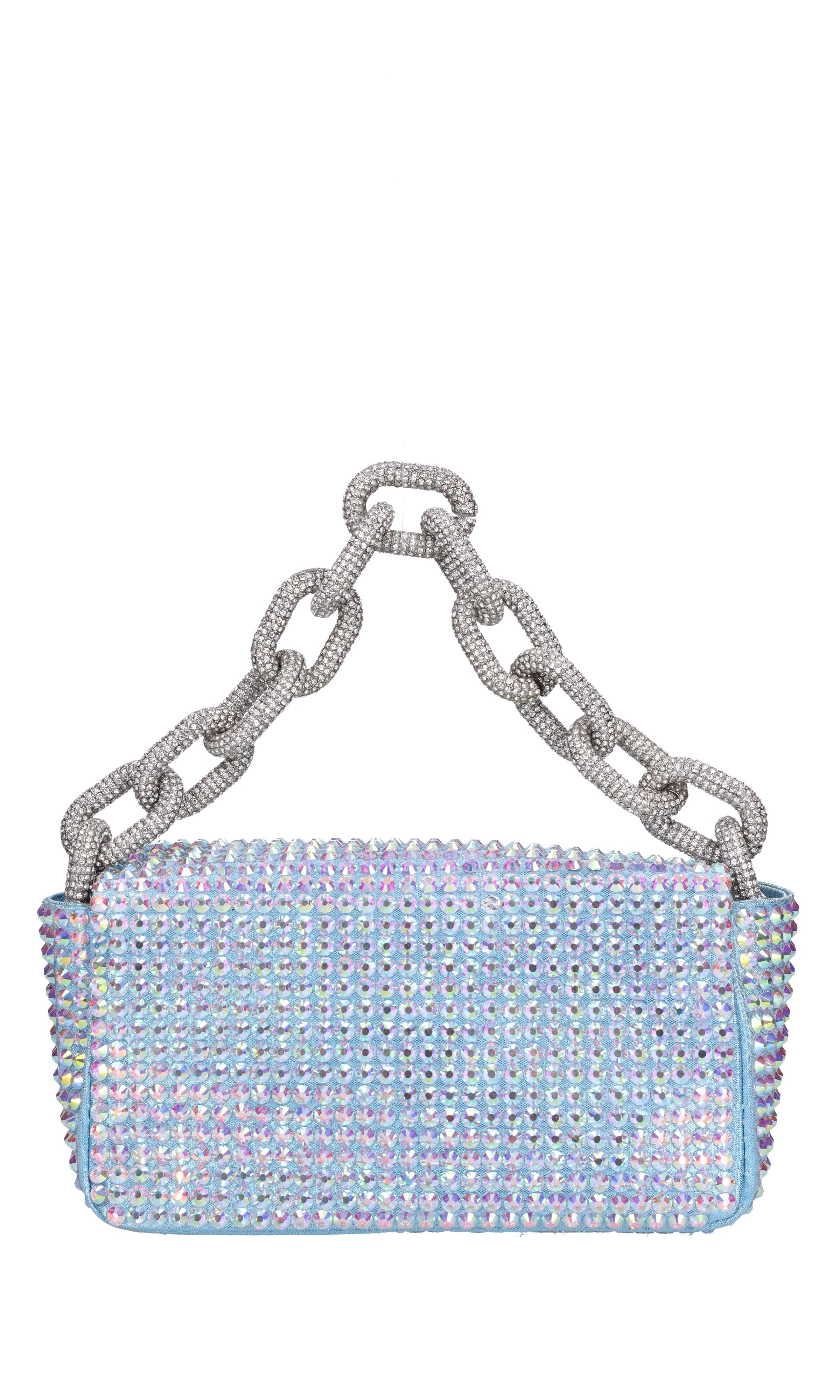 Borsa mini My Dream in raso e strass 