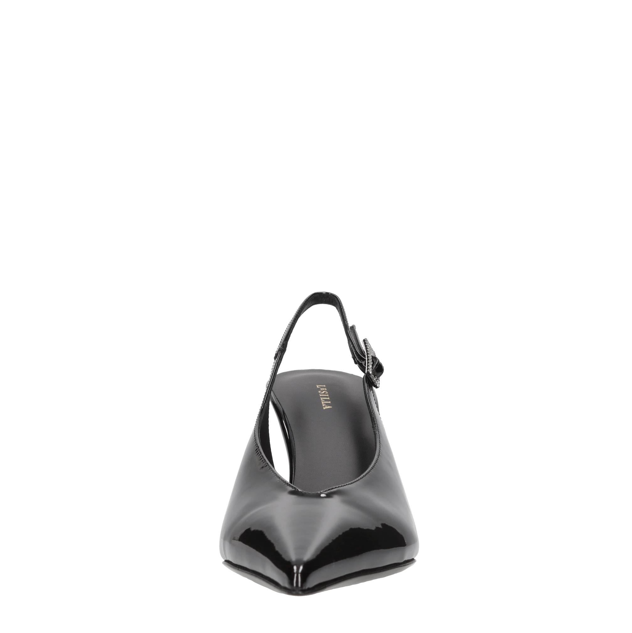 Décolleté Slingback modello CLIVAGE KABIR in pelle verniciata 