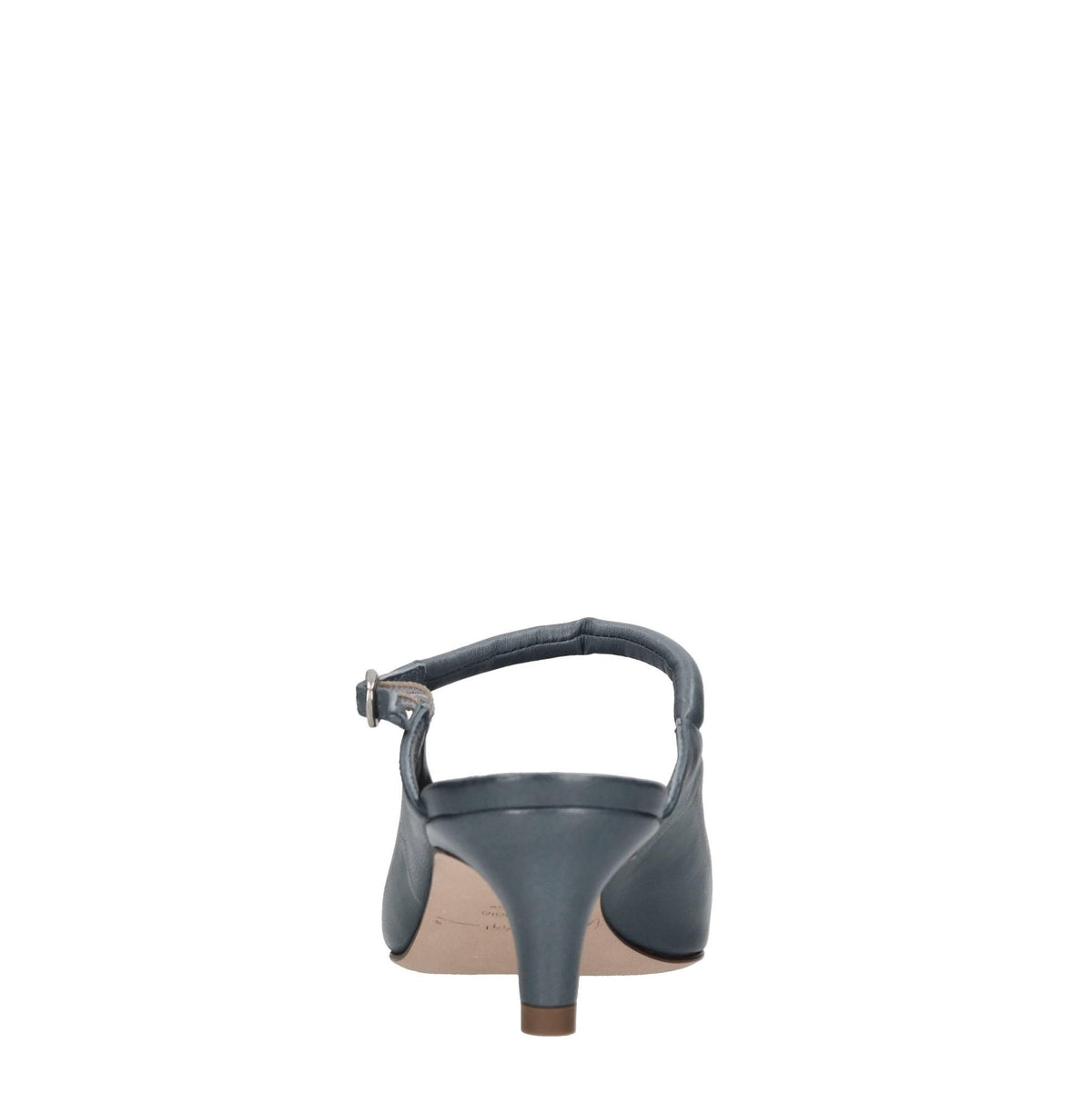 Décolleté slingback in pelle 