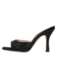 Mules Dita 95 in raso e strass 