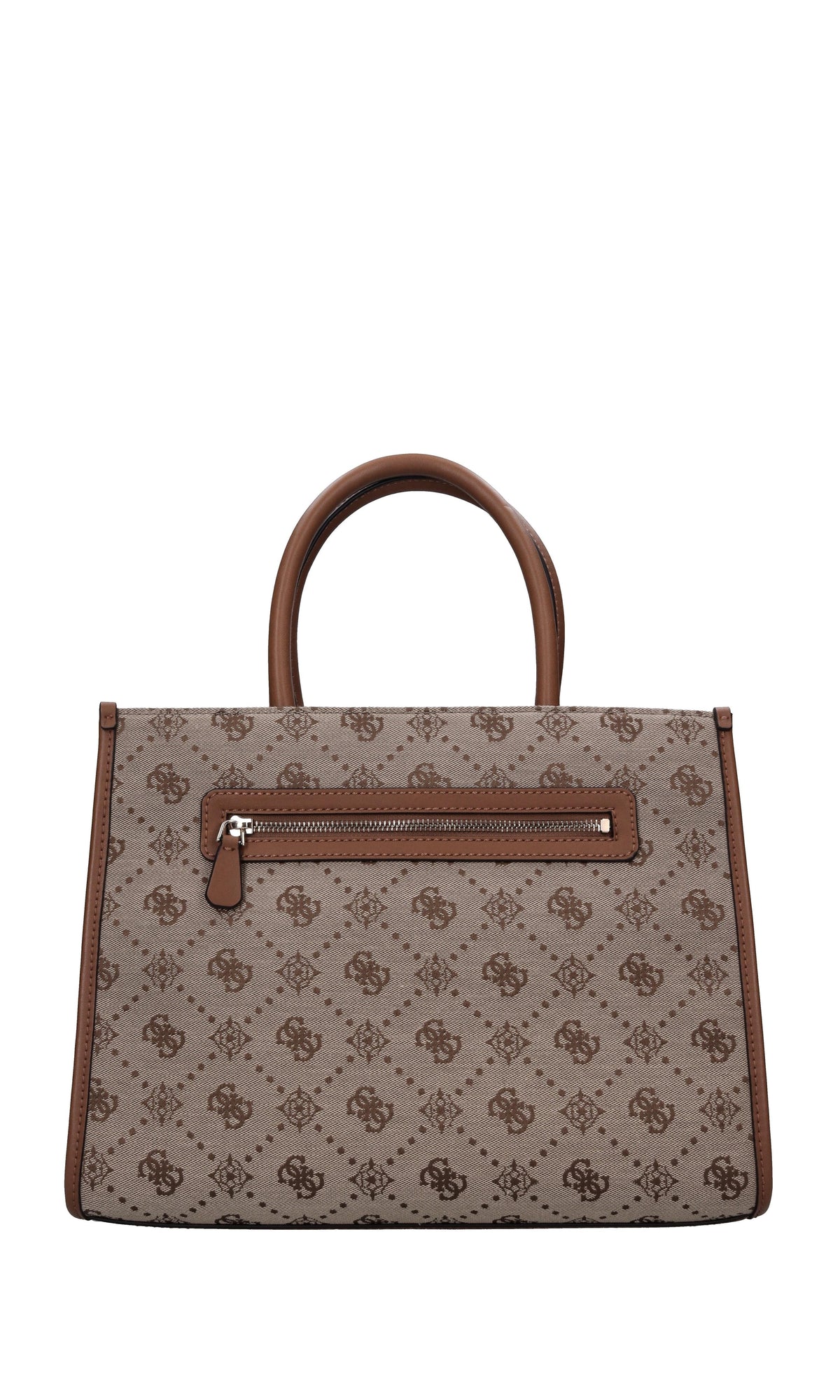 Borsa in ecopelle e tessuto 