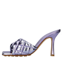 Mules in pelle trapuntata 