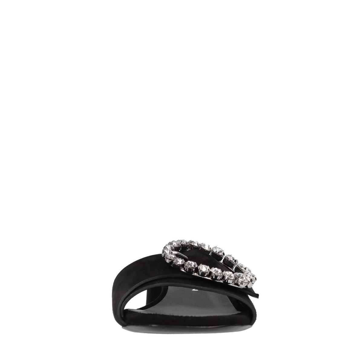Mules in camoscio e strass 