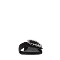 Mules in camoscio e strass 