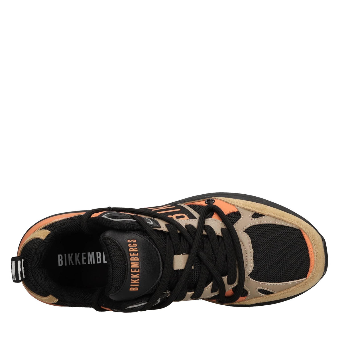 Sneakers in camoscio e tessuto 