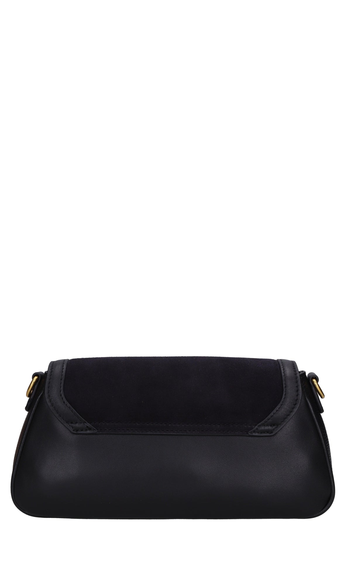 Borsa irregular med. in pelle e camoscio 