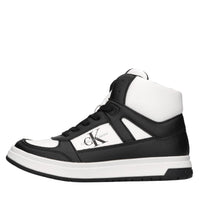 Sneakers in ecopelle e tessuto 