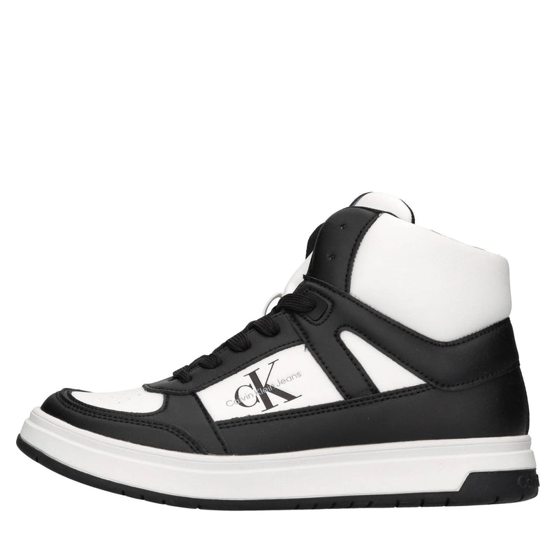 Sneakers in ecopelle e tessuto 