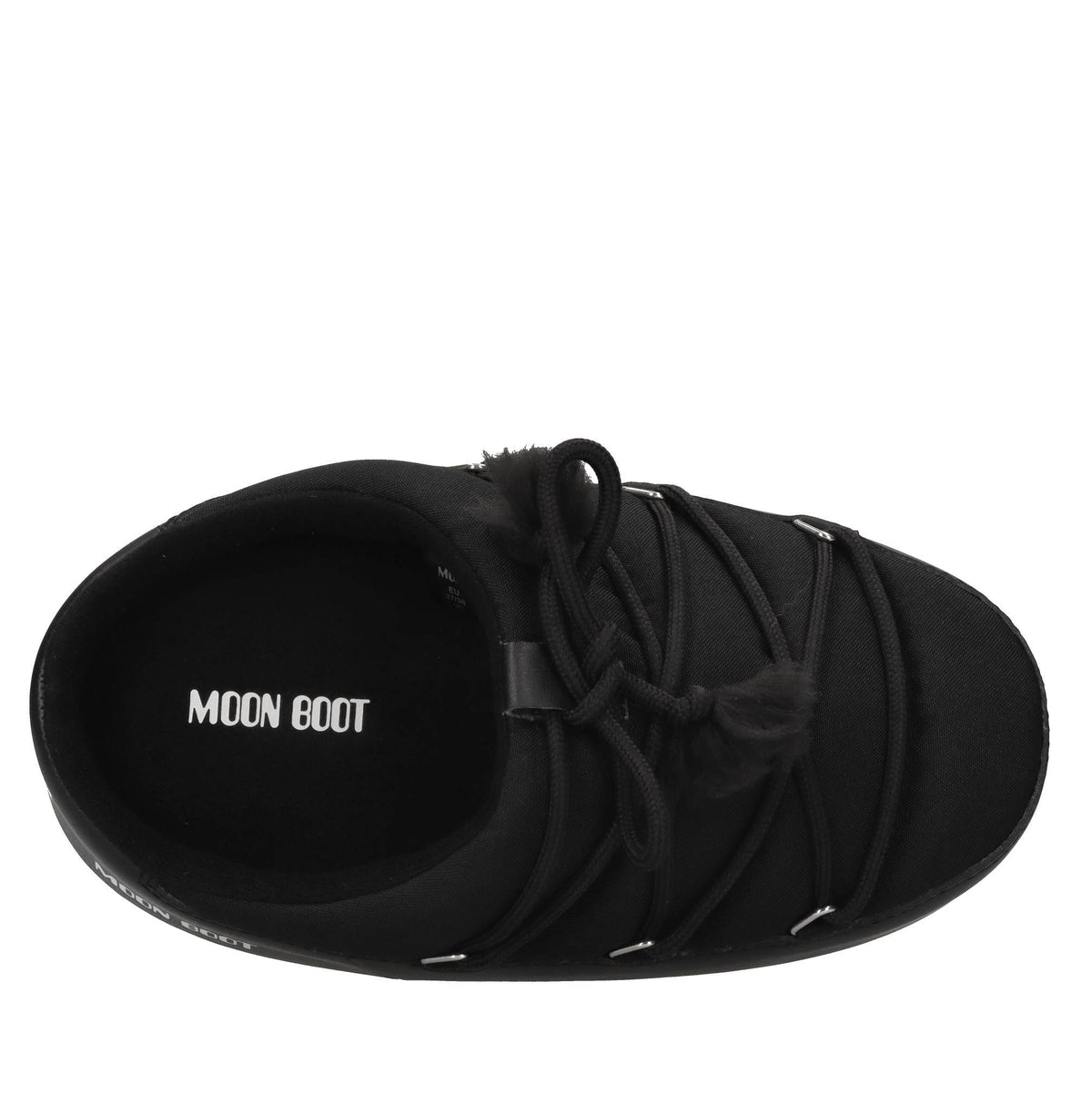 Mules in nylon idrorepellente ed ecopelle 