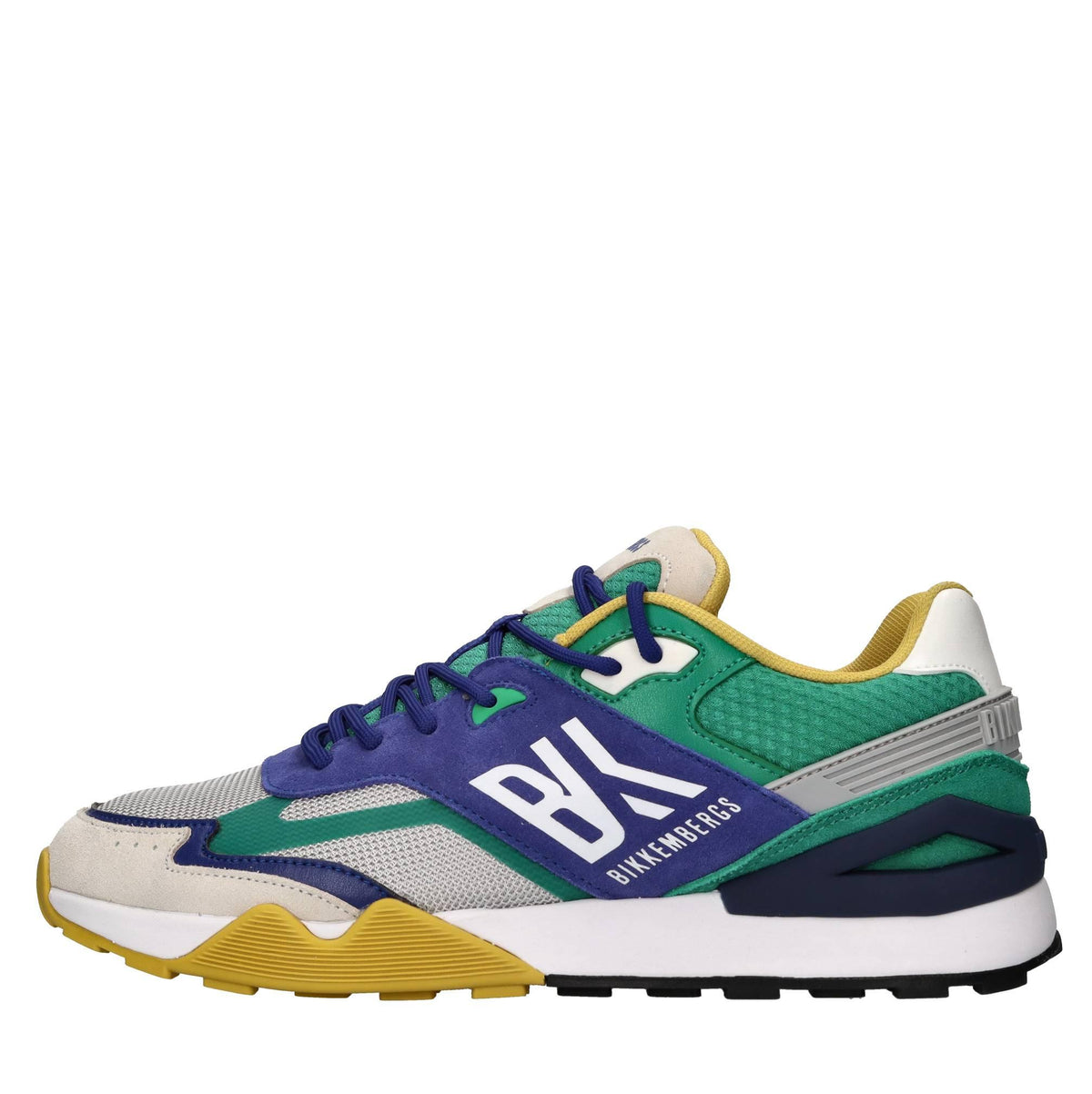 Sneakers in camoscio e tessuto 