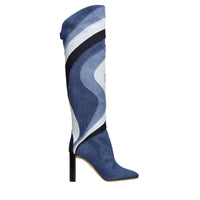 Stivali modello AURORA in denim 