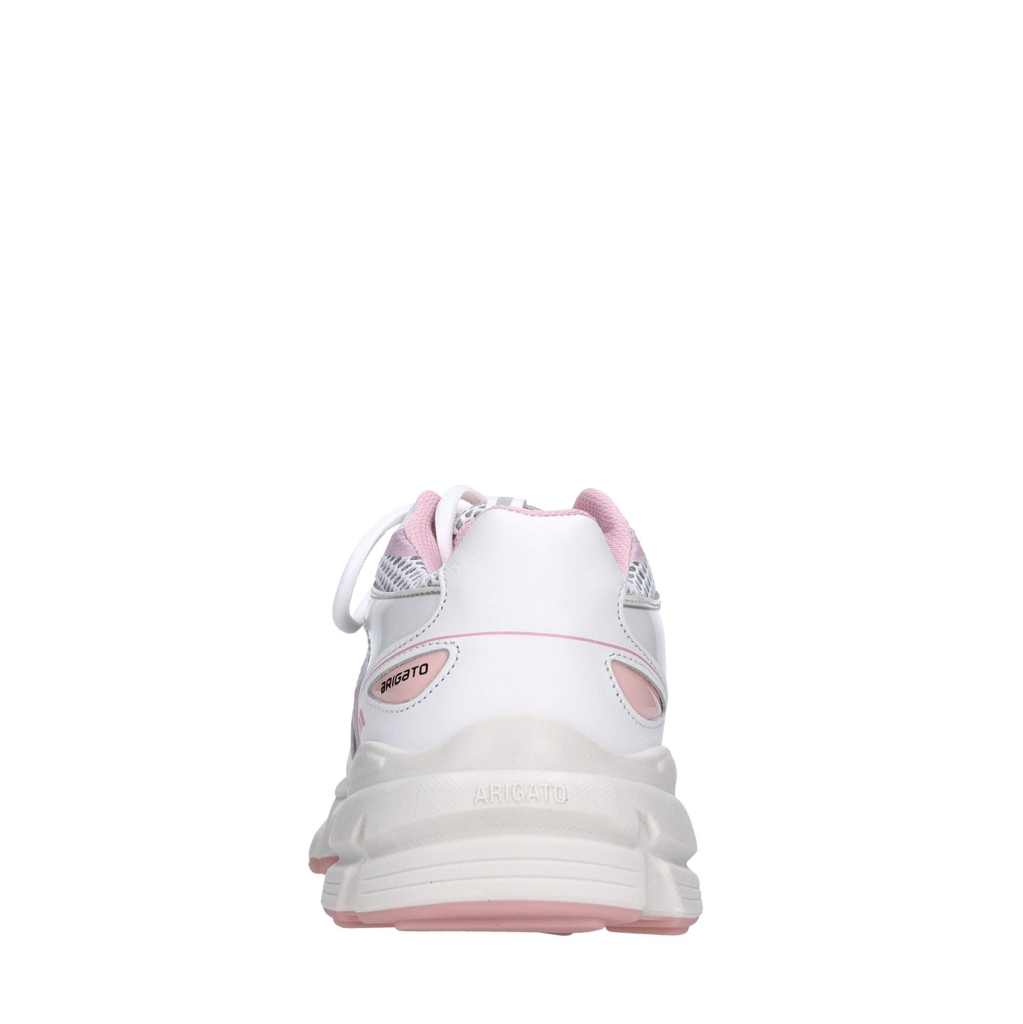 Sneakers in pelle e tessuto 