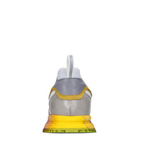 Sneakers in pelle e tessuto 