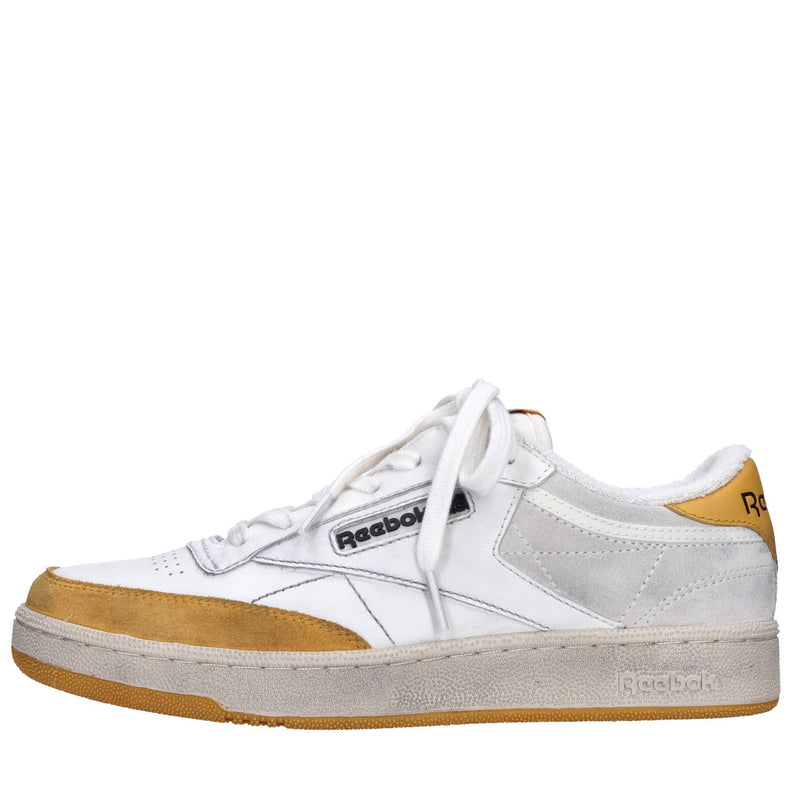 Sneakers in pelle camoscio e tessuto 