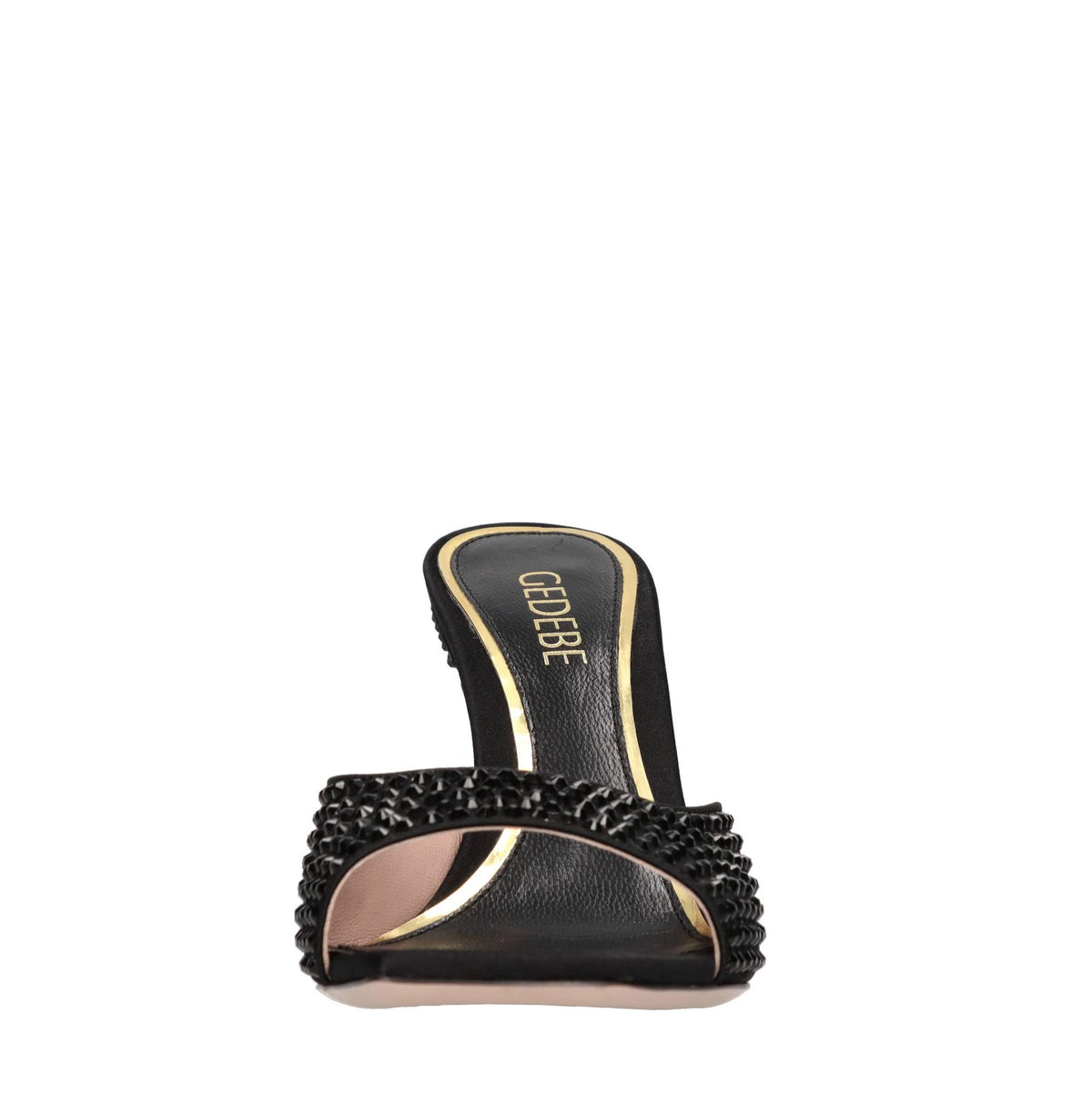 Mules Dita 95 in raso e strass 